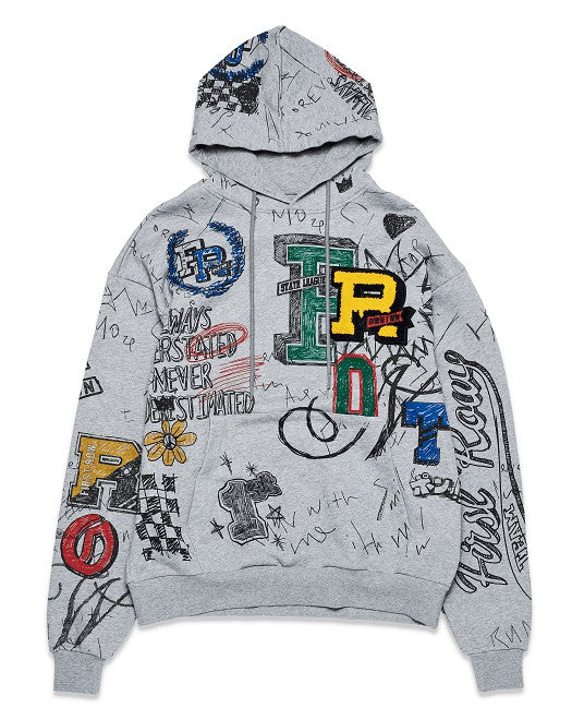 All Over Doodling Hoodie bestfashion mn
