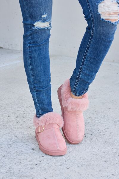 Forever Link Furry Chunky Thermal Ankle Boots bestfashion mn