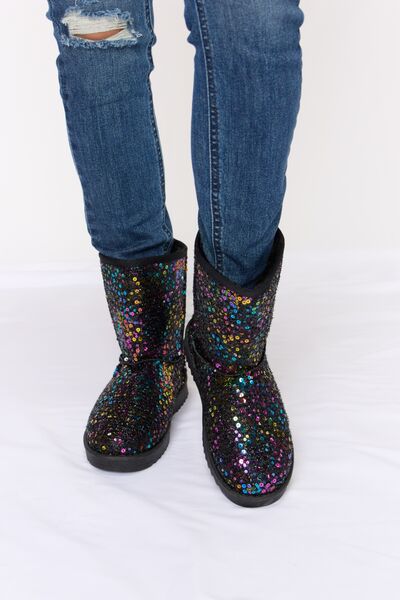 Forever Link Sequin Thermal Flat Boots bestfashion mn