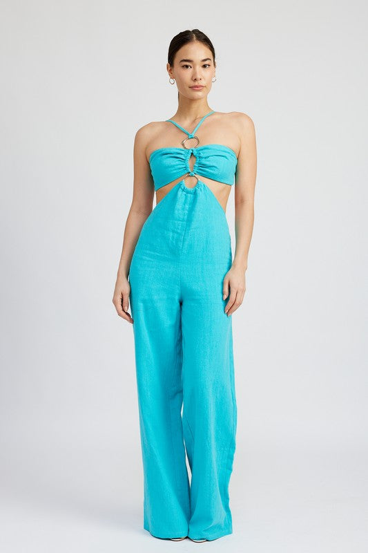 Double o Ring Cut Out Jumpsuit bestfashion mn