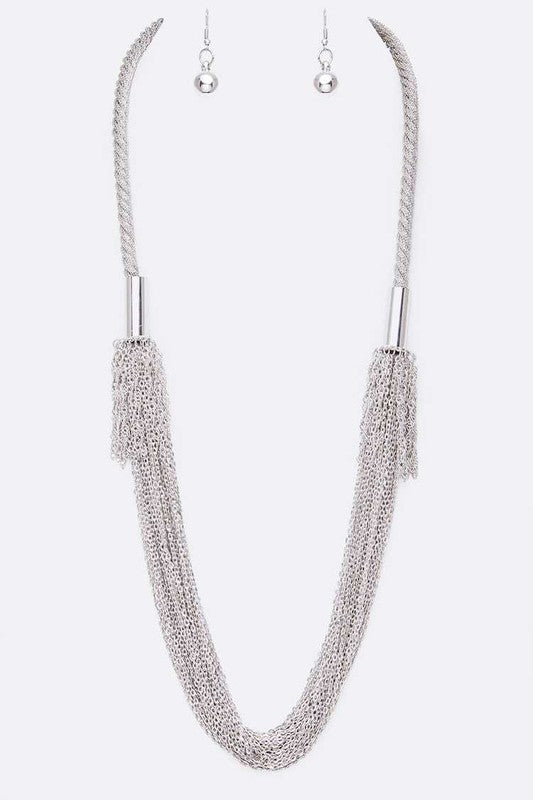 Zillion Fine Chain Long Necklace Set bestfashion mn