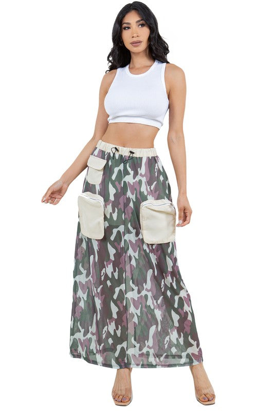 Camouflage Long Maxi Skirts