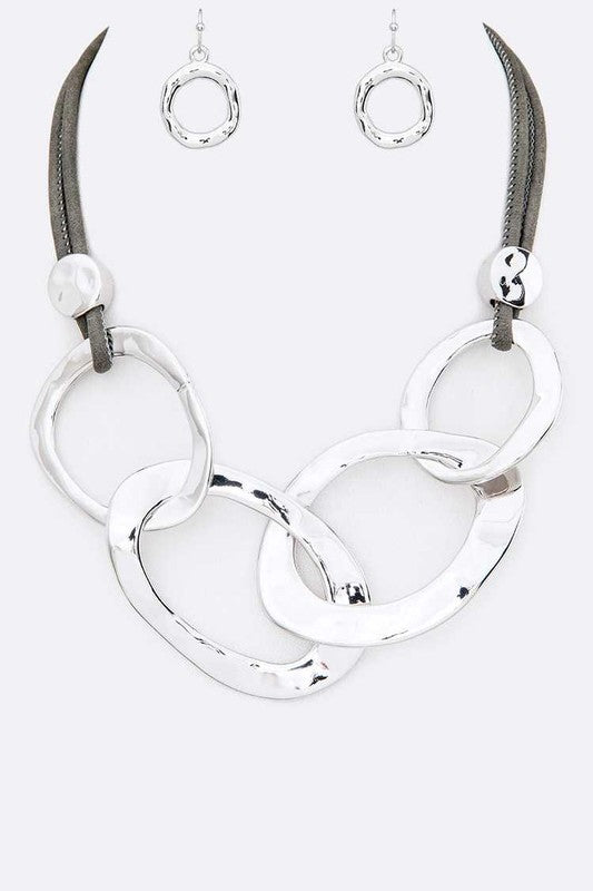 Metal Ring Iconic Necklace Set bestfashion mn