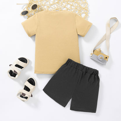 Graphic Tee and Shorts Set
