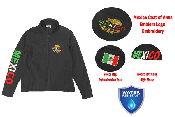 Mexico Embroidered Soft Shell Jacket