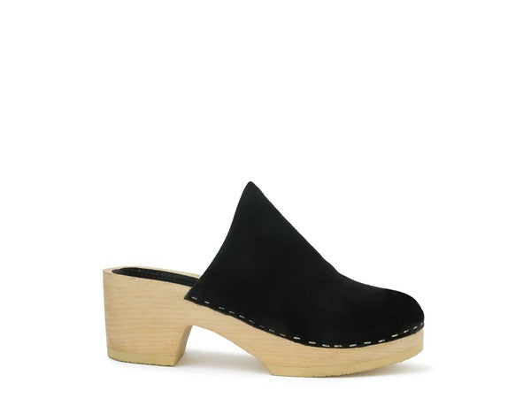New Darcie Taupe Suede Clogs