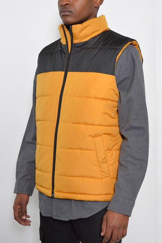 Padded Winter Two Tone Vest