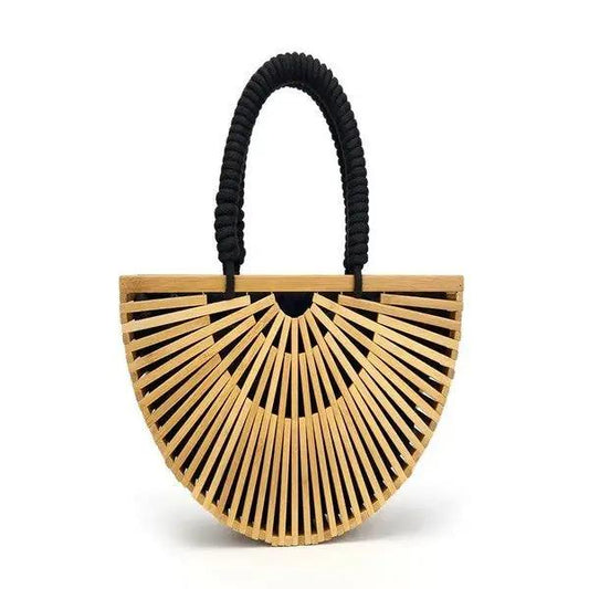 Vintage Bamboo Woven Handbag bestfashion mn