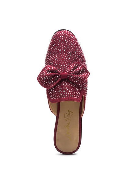 Whoopie Embellished Casual Bow Mules
